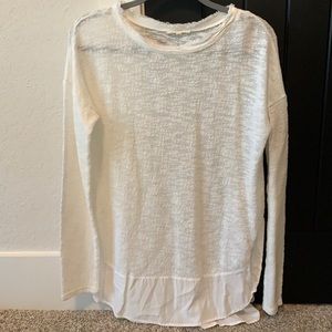 White Long Sleeve Top